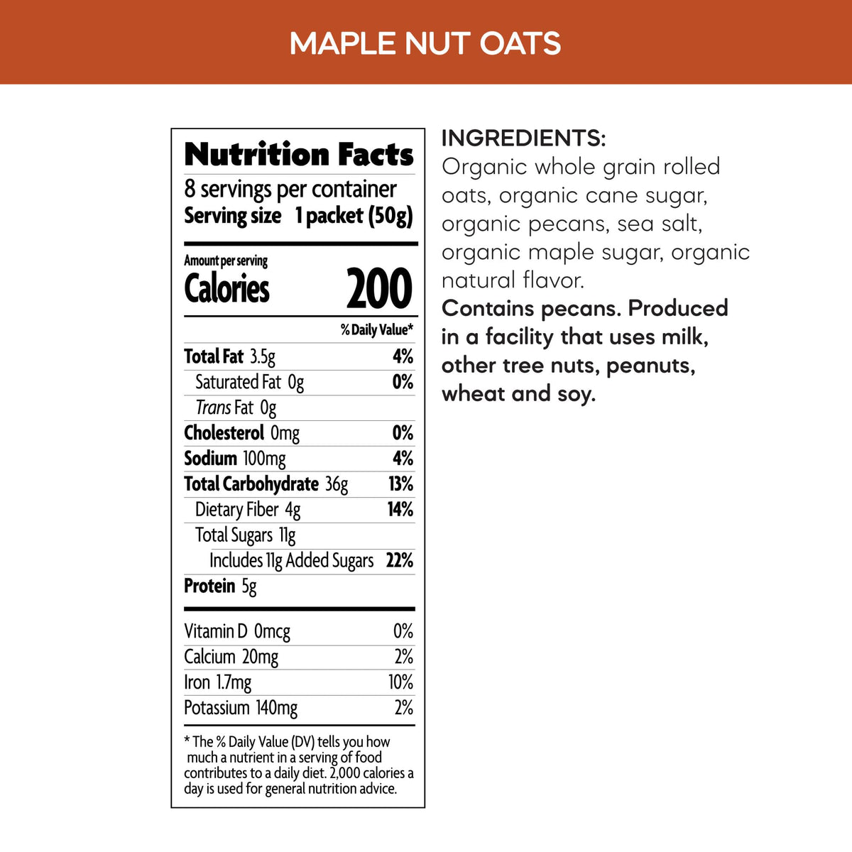 Nature's Path Organic Maple Nut Instant Oatmeal, 14 oz (Pack of 6) – Non-GMO
