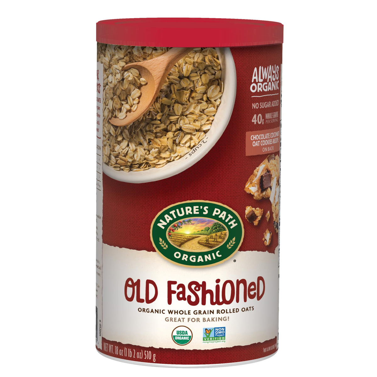 Nature's Path Organic Old Fashioned Oats – Instant Oatmeal, 18 oz x6, Non-GMO