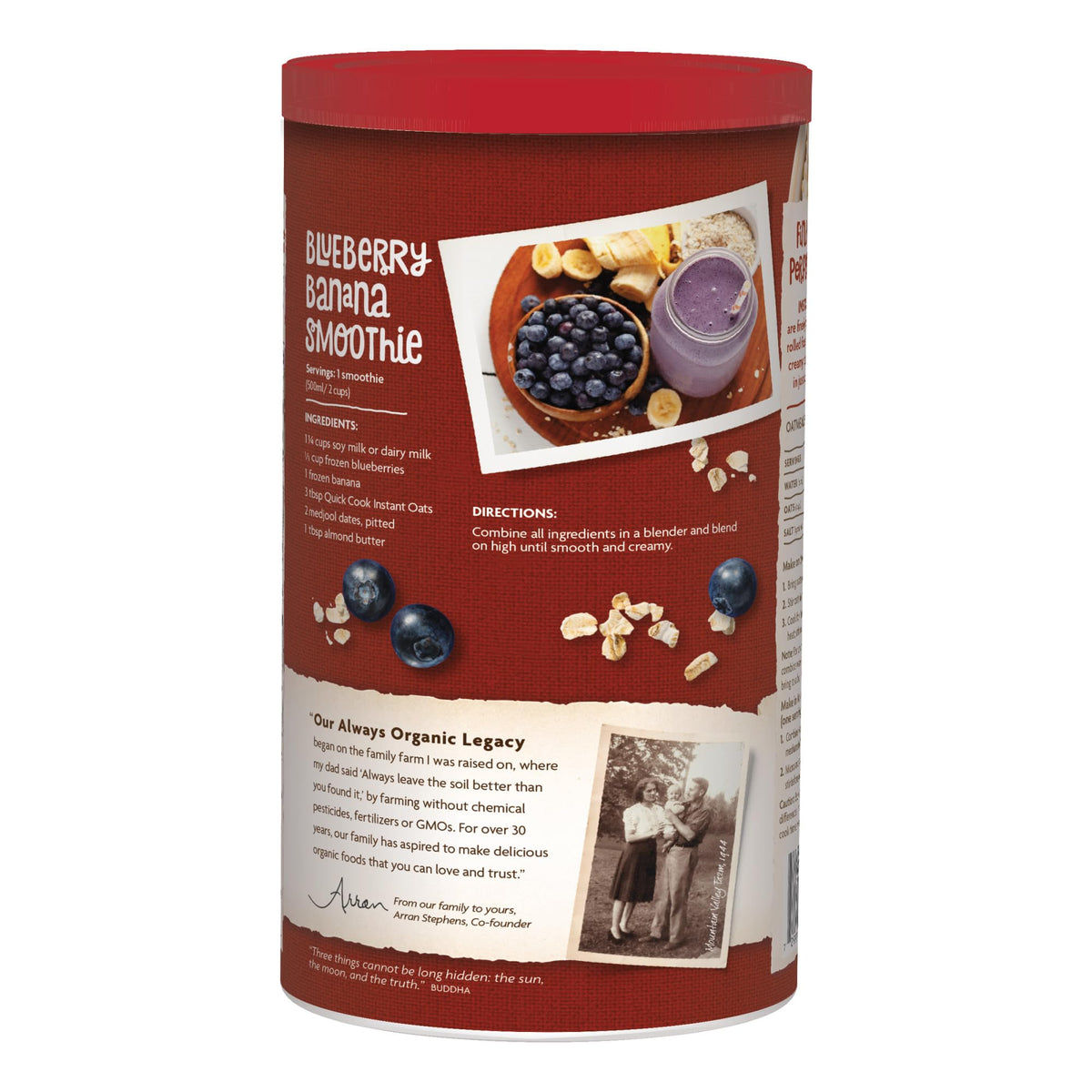 Nature's Path Organic Quick Cook Instant Oatmeal – 6 Pack, 18 oz Each | Non-GMO