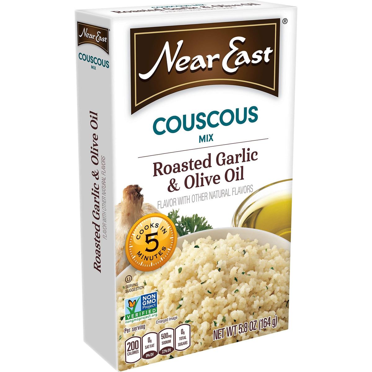 Near East Roasted Garlic & Olive Oil Couscous Mix - 5.8 oz Pack of 12