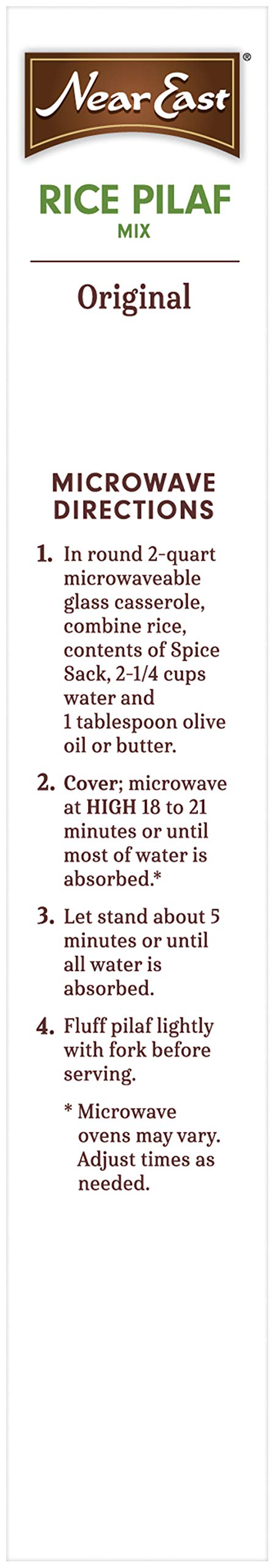 Near East Rice Pilaf Mix, Original – 12-Pack, Quick 5-Minute Side Dish