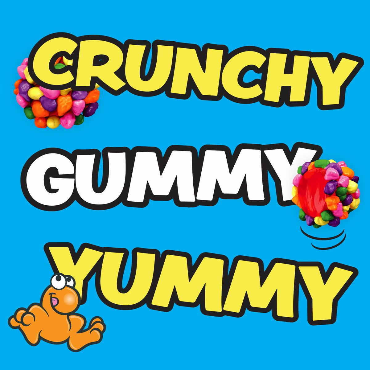 NERDS Gummy Clusters Candy – Rainbow Crunchy & Gummy, 8 oz