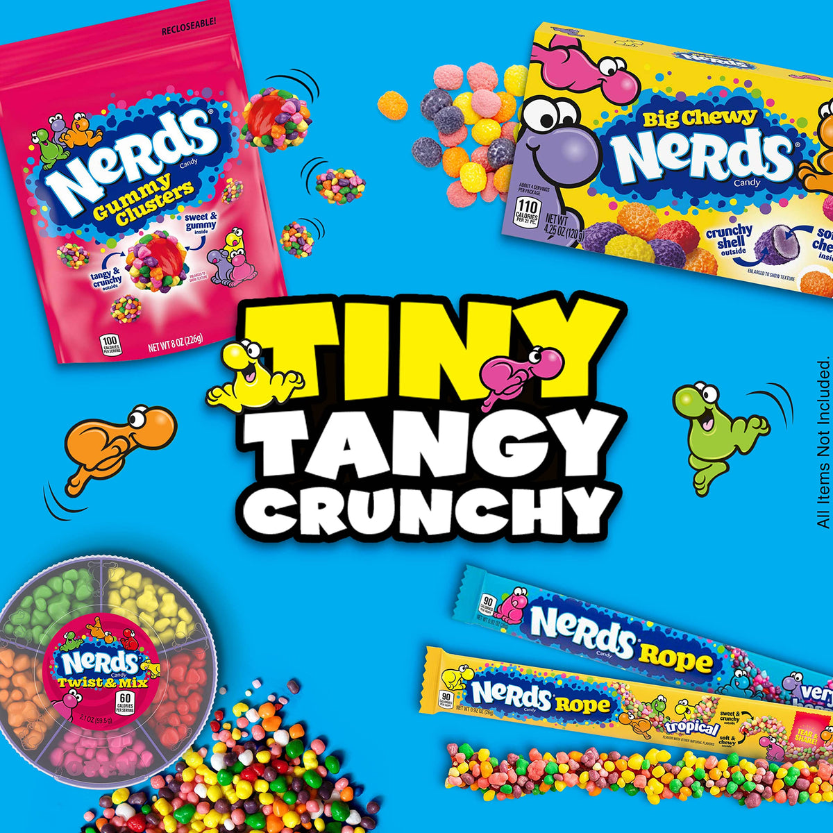 Nerds Rope Tropical Candy – 24 Pack (0.92 oz) Crunchy Coating, Chewy Center