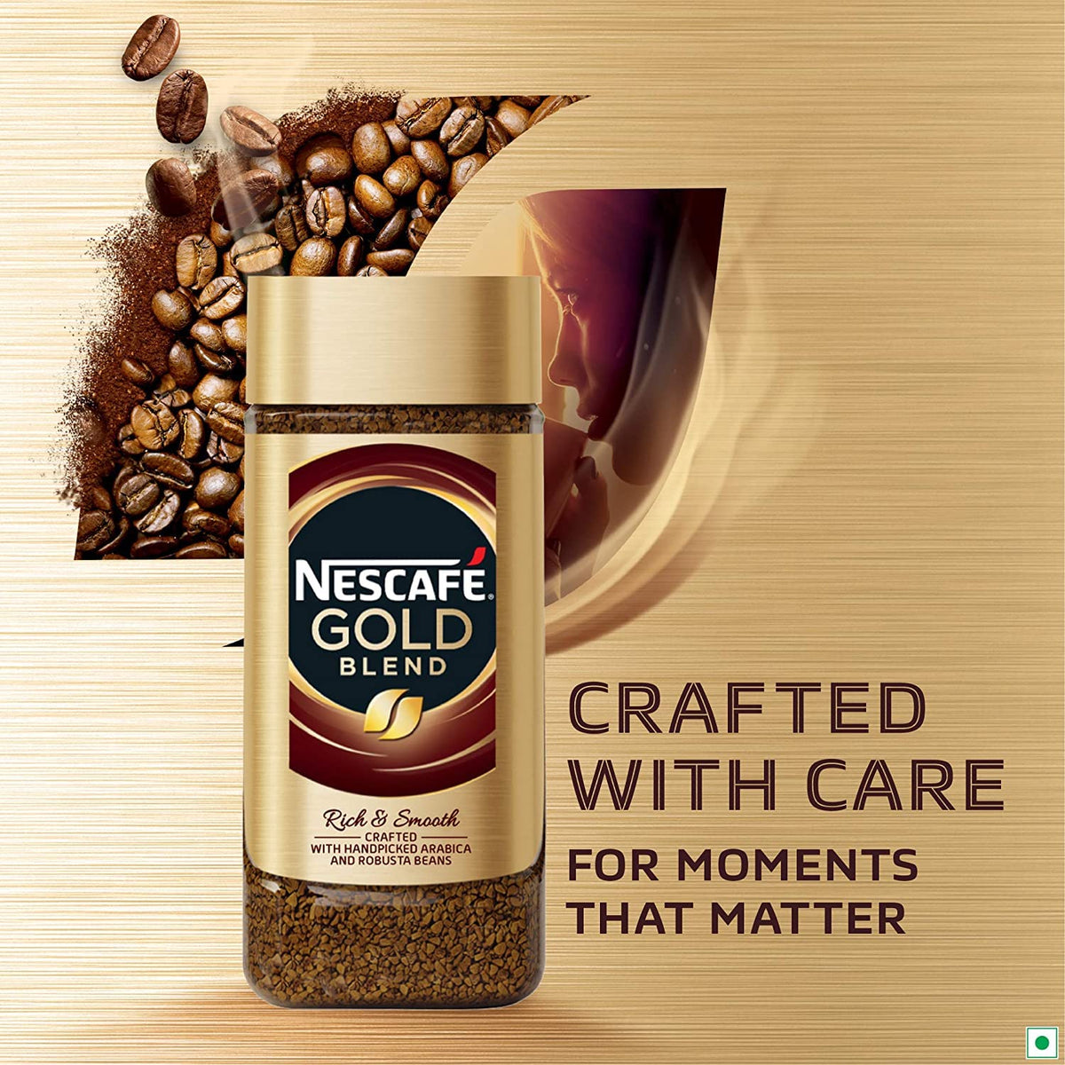 Nescafe Gold 200g Whole Bean – Rich Aroma, Freshly Ground Coffee