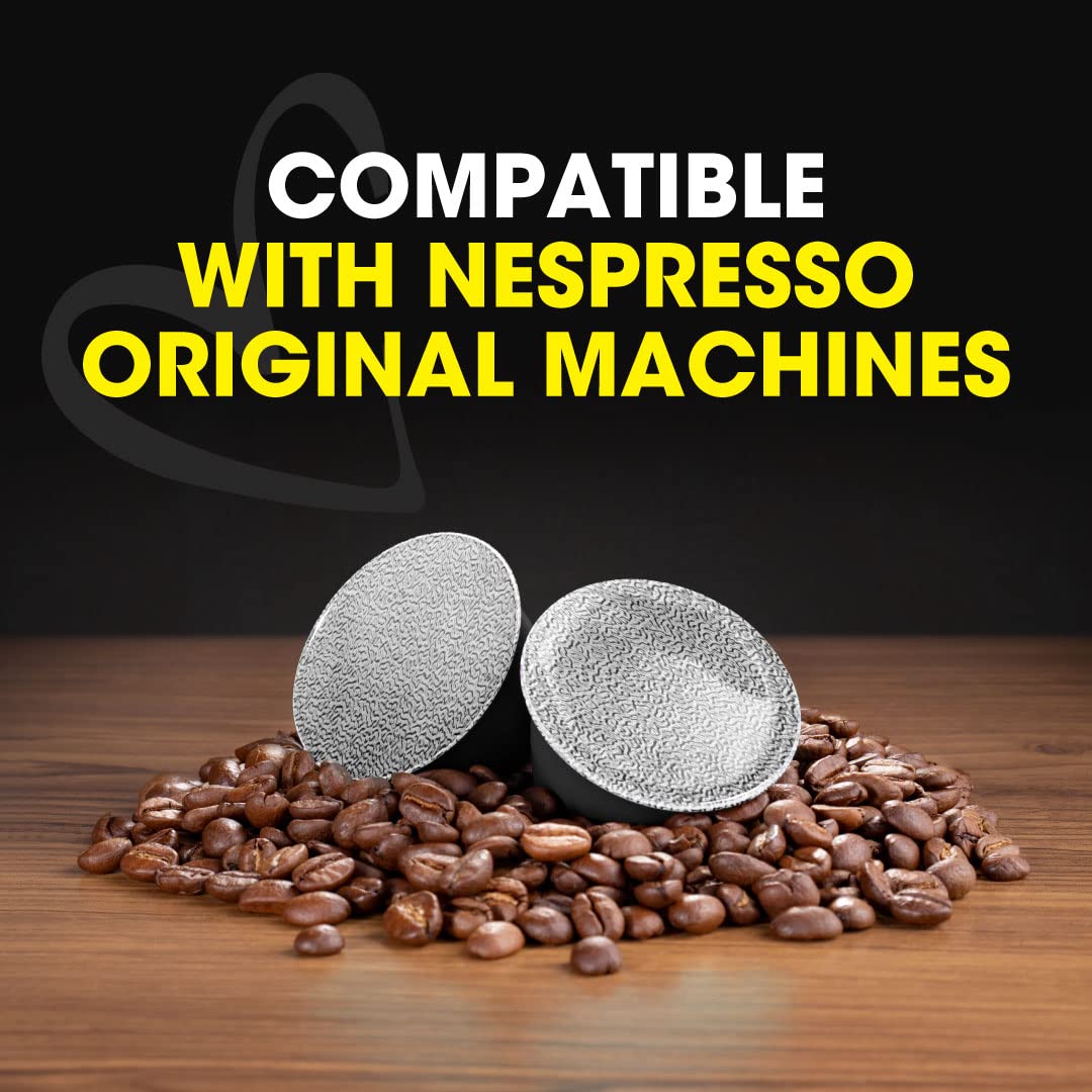 Italian Coffee for Espresso Lovers Pods for Nespresso Original – 100 Ristretto Pods
