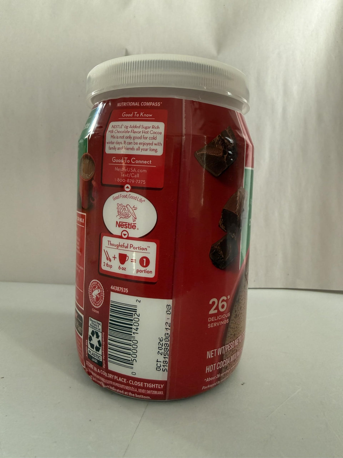 Nestle Hot Cocoa Fat Free Canister – 3pc Pack | Smooth, Light Cocoa
