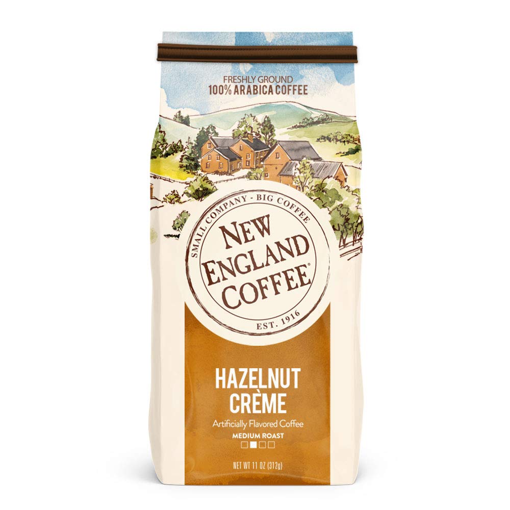 New England Coffee Variety Pack – Butter Pecan, Blueberry Cobbler & Hazelnut Creme, 11oz Bags (Pack of 3)
