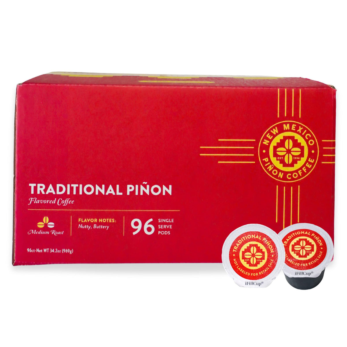 New Mexico Piñon K Cups - Piñon Medium Roast, 96 Count, Keurig Compatible