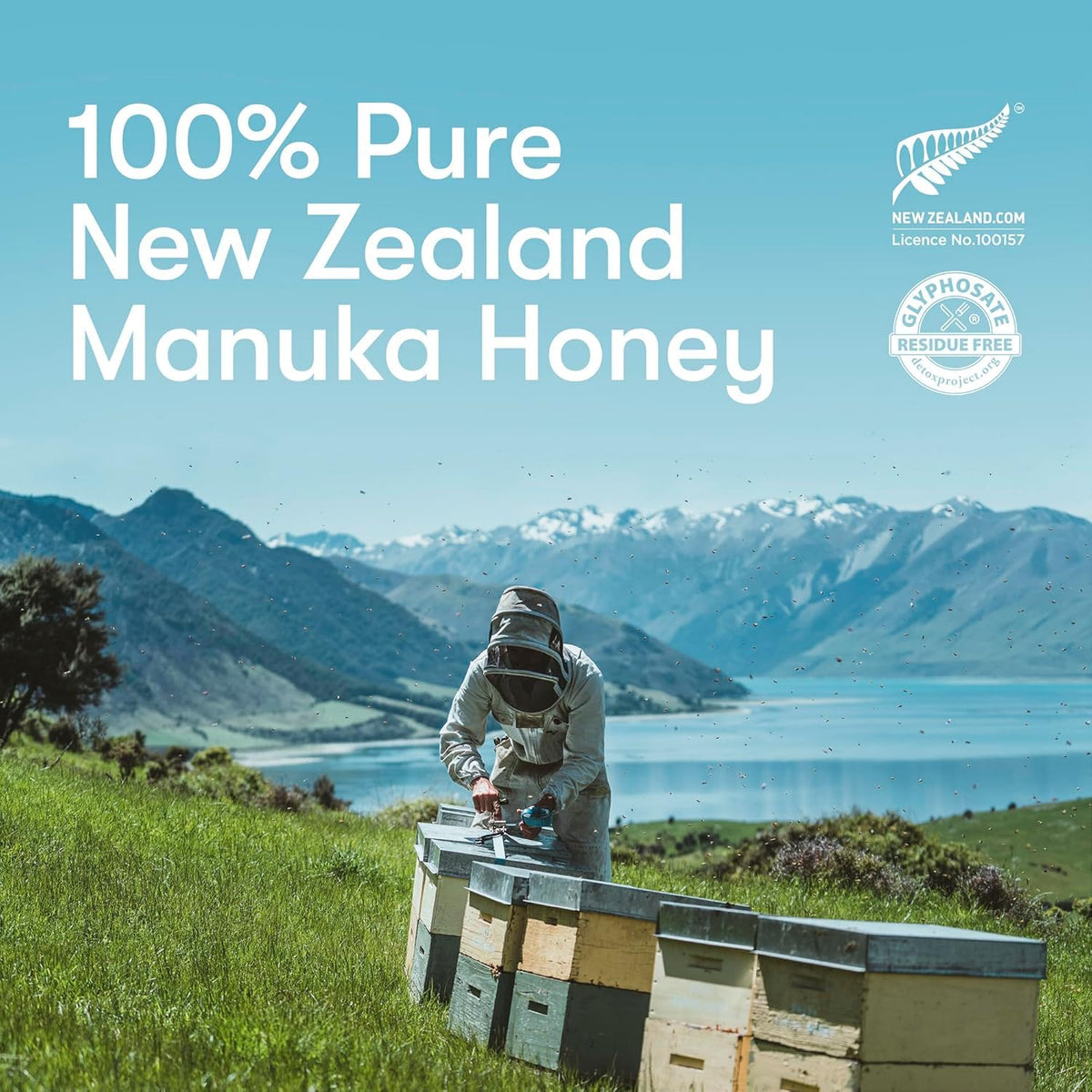 New Zealand Honey Co. Raw Manuka Honey UMF 26+ | MGO 1282+, UMF Certified | 4.4oz