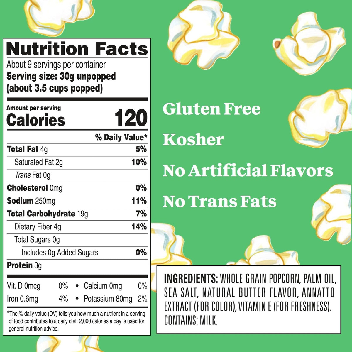 Newman's Own Touch of Butter Microwave Popcorn – 36 Bags (3.2 oz) | Whole Grain, Gluten-Free