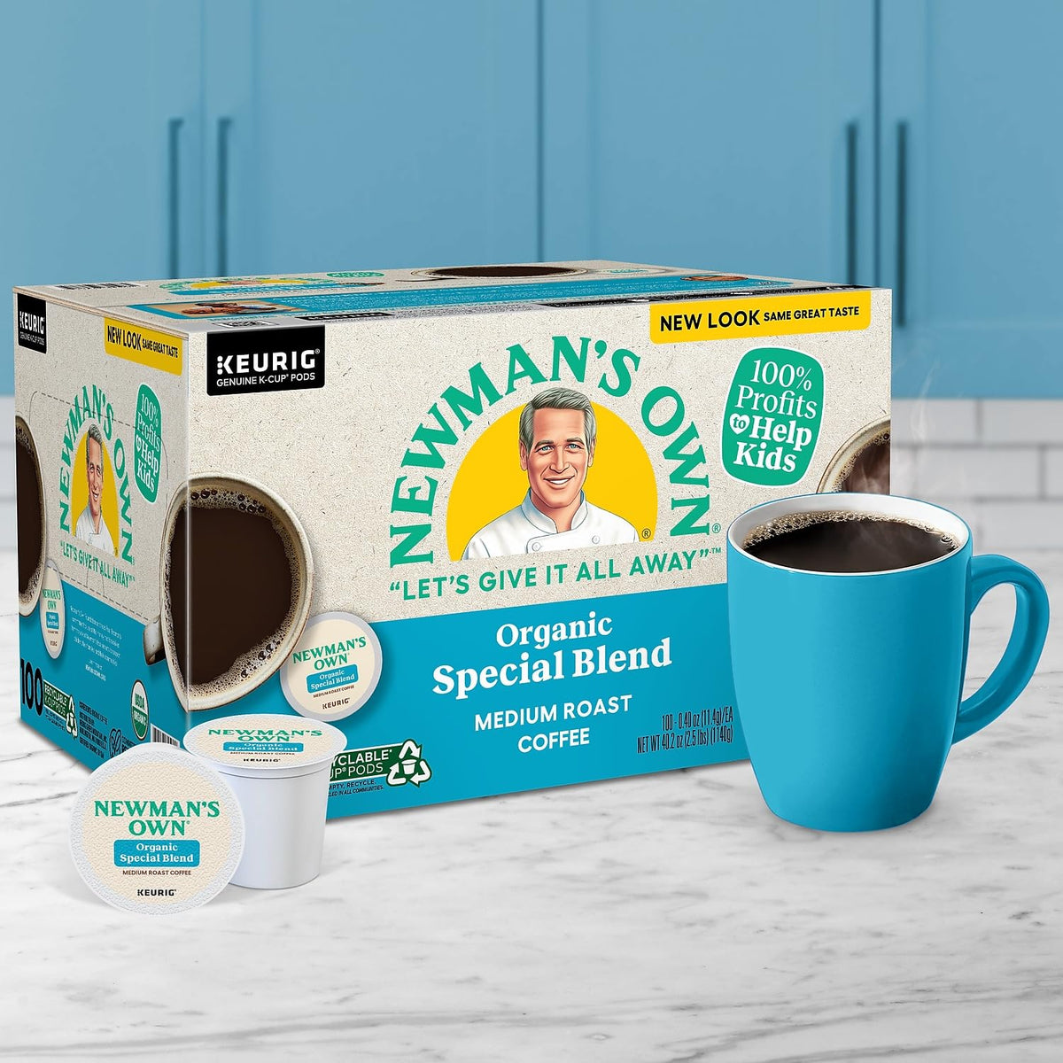 Newman's Own Special Extra Bold Blend Coffee K-Cups – Medium Roast, 100 Count (Packaging May Vary)