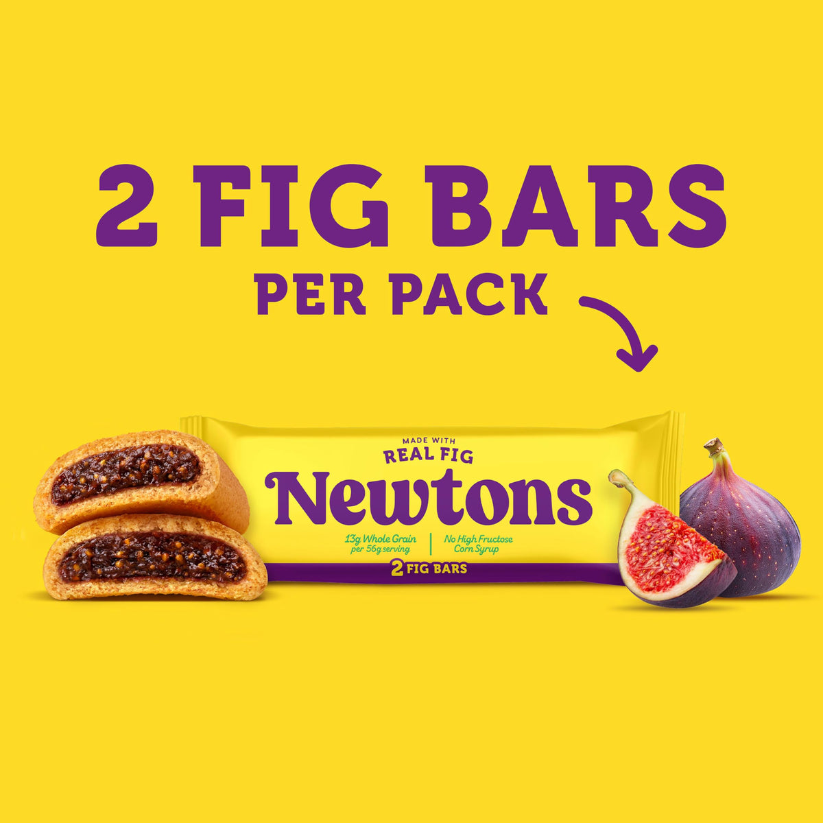 Fig Newtons Fig Bars: Soft Fruit Chewy Cookies, 40 Snack Packs (2 Cookies per Pack)