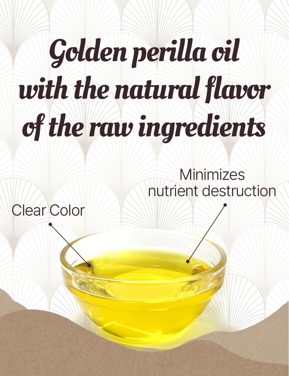 NICE WITCH'S Raw Perilla Oil 270ml / 9.5oz - 100% Perilla Seeds, Cold-Pressed