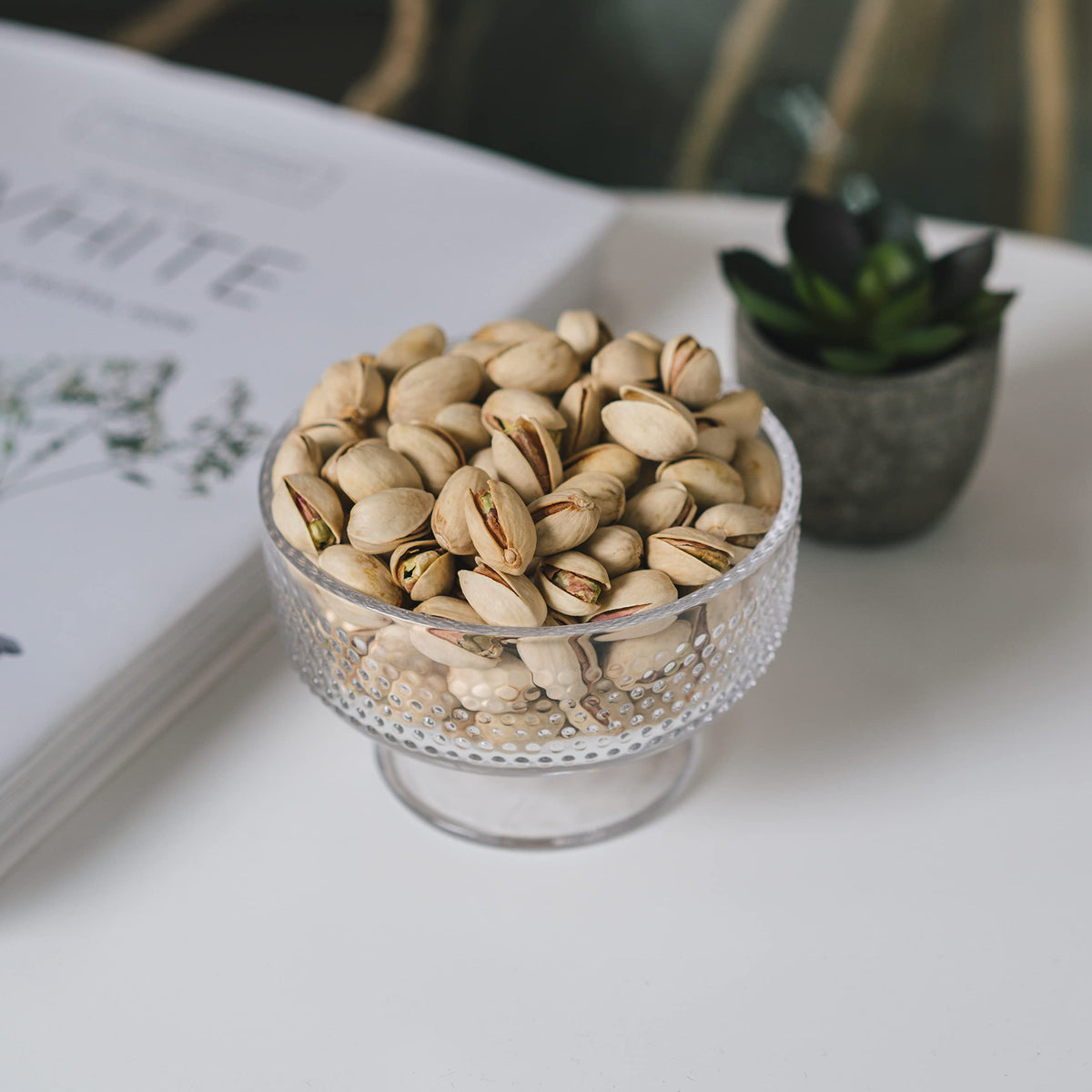 Nichols Farms California Pistachios – Organic Roasted Salted, Sea Salt, 32 oz Bag