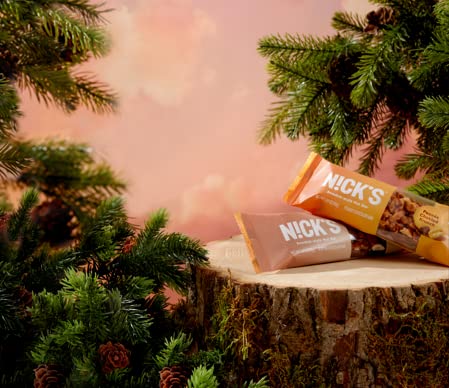 N!CK'S Peanut Chocolate Snack Bar — Keto Nut Bar for Sports, Hiking & Outdoors | 1g Sugar, 3g Net Carbs | Pack of 12