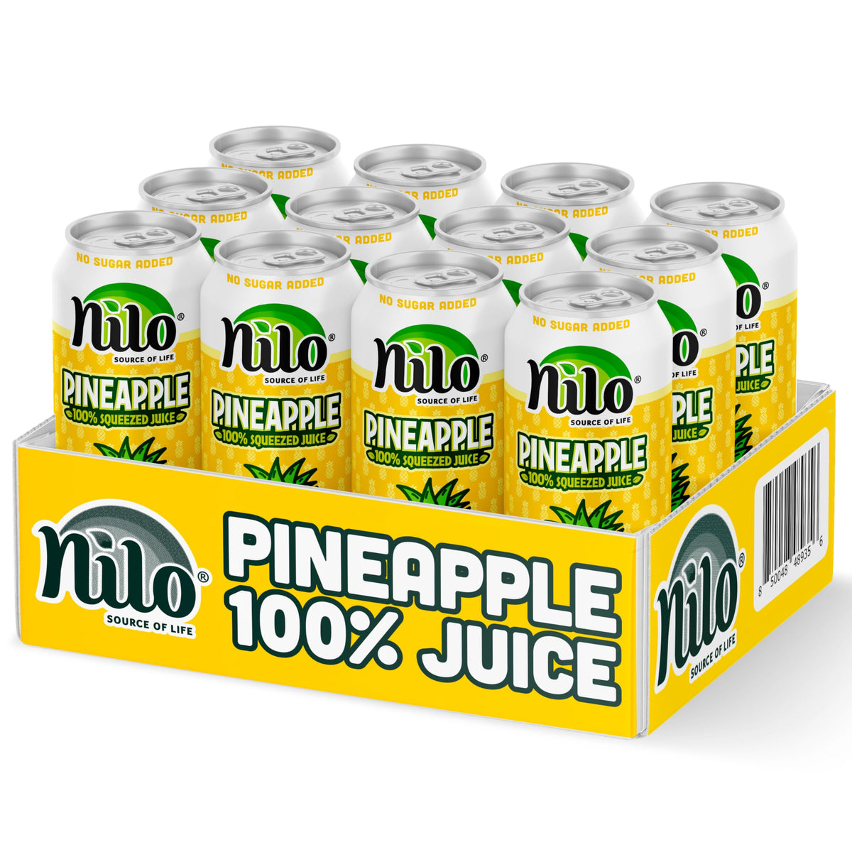 NILO Pineapple Juice | 100% Squeezed, No Sugar Added, Not From Concentrate | 12 x 320 ml