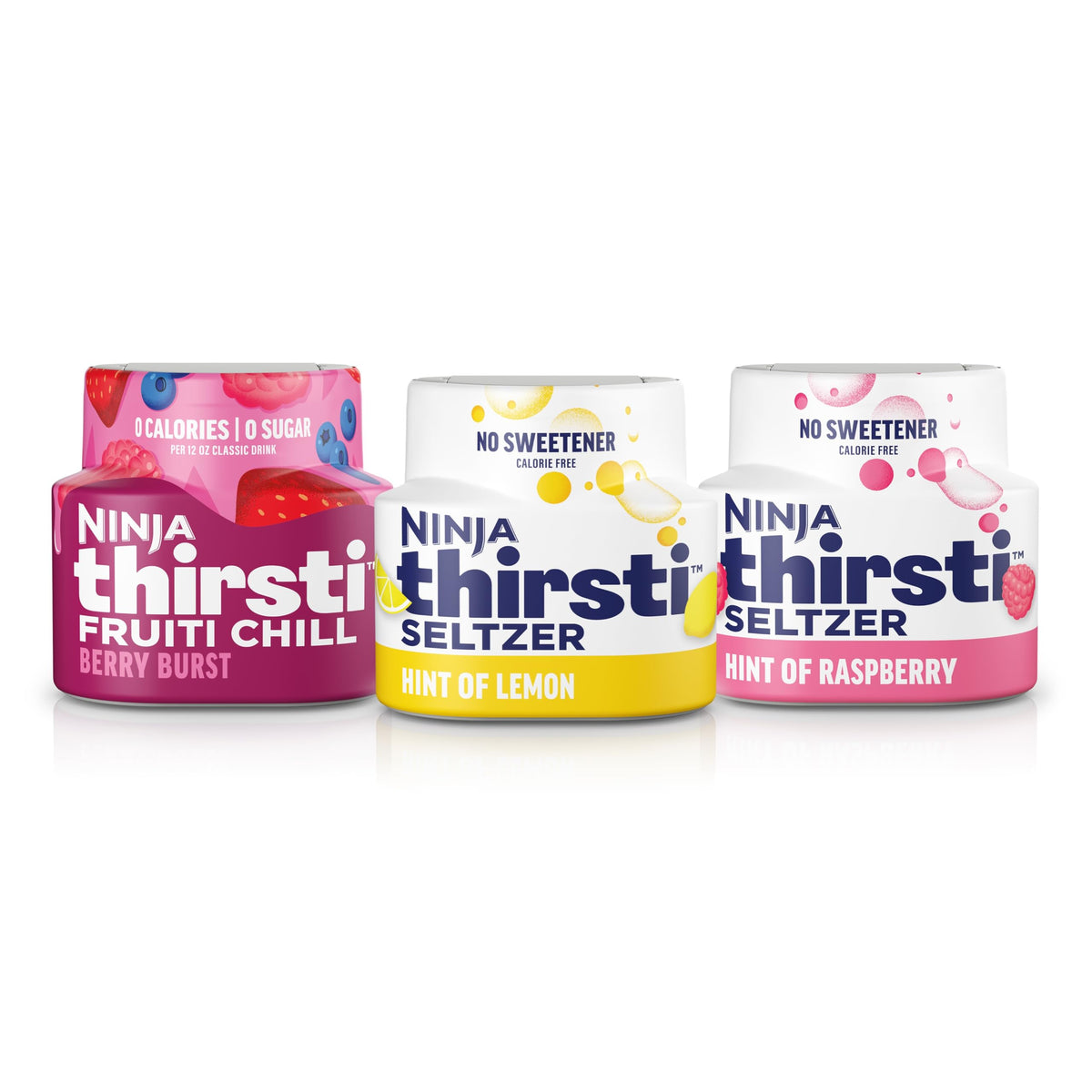 Ninja Thirsti Flavored Water Drops – Berry Lemon Variety Pack | Zero Calories, Zero Sugar, Makes 17-20 12oz Drinks | 3 Pack