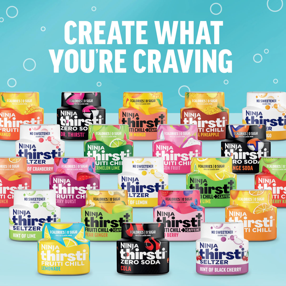 Ninja Thirsti Flavored Water Drops - ZERO SODA Orange Soda, 0 Cal, 0 Sugar, 3 Pack