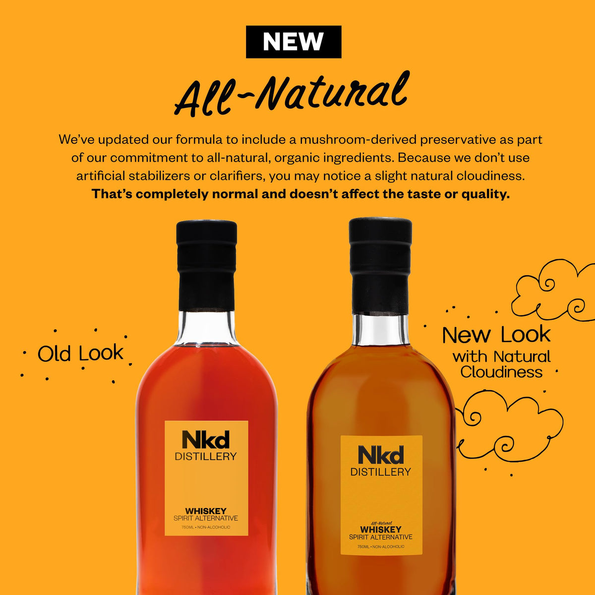 NKD Distillery Nkd Whiskey Non-Alcoholic Spirit – Zero-Proof Bourbon Substitute | 750ml