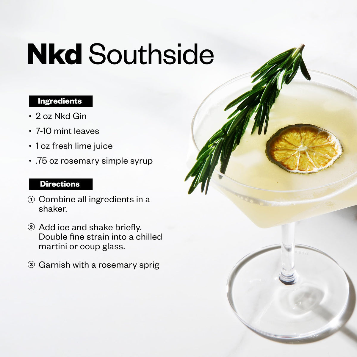 NKD Gin Non-Alcoholic Spirit — Zero-Proof Gin Alternative, 1:1 Cocktail Substitute | 750ml