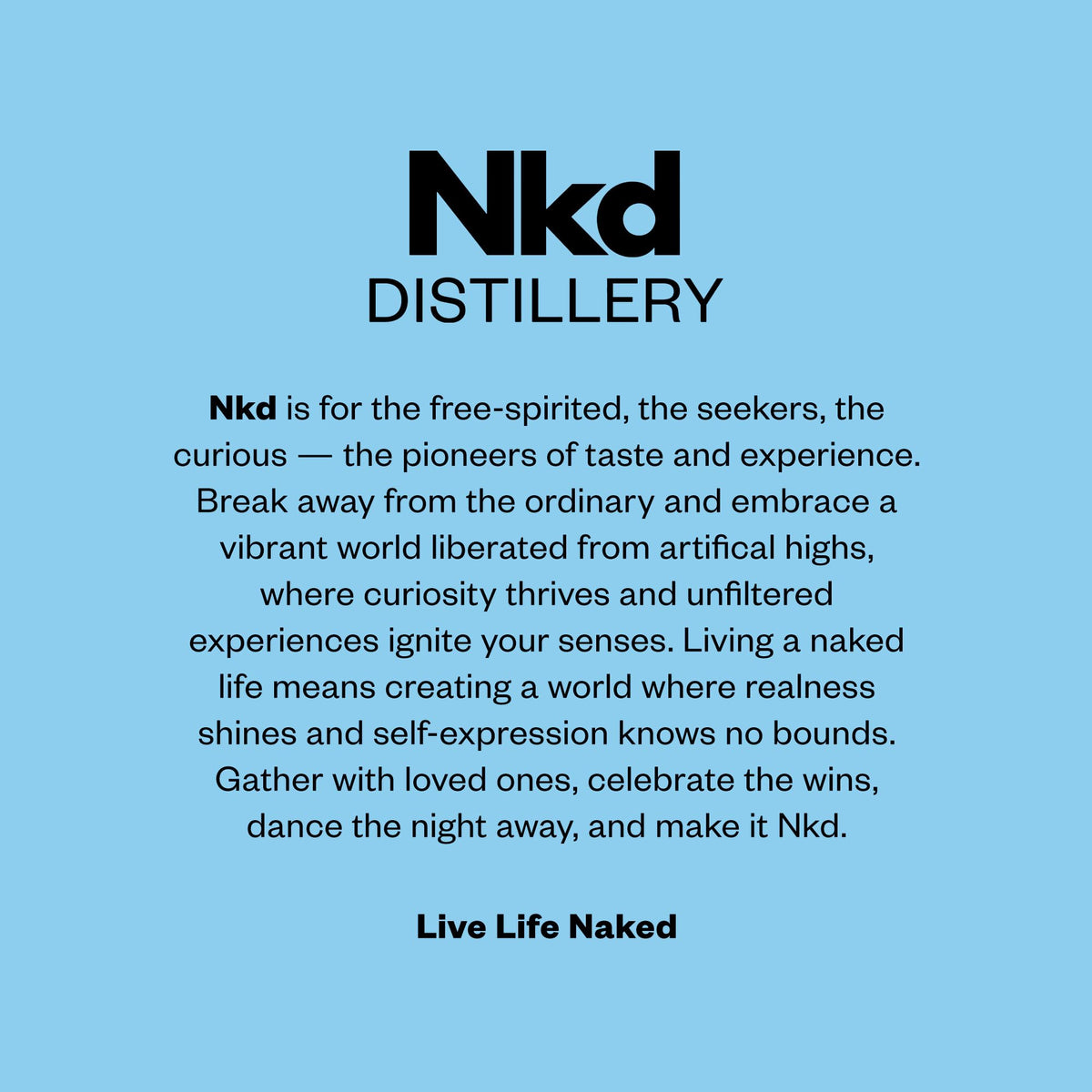 NKD Gin Non-Alcoholic Spirit — Zero-Proof Gin Alternative, 1:1 Cocktail Substitute | 750ml