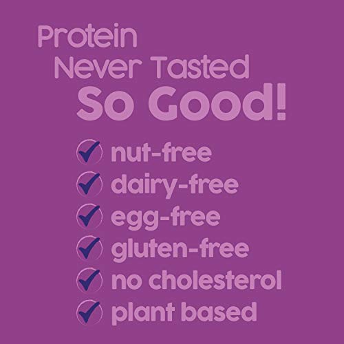 No Nuts! Blueberry & Vanilla Protein Bars – Nut-Free, School-Safe, 12g Plant Protein | Vegan, Gluten-Free, Non-GMO, Kosher | 12 Count