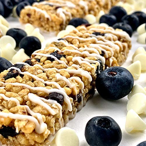 No Nuts! Blueberry & Vanilla Protein Bars – Nut-Free, School-Safe, 12g Plant Protein | Vegan, Gluten-Free, Non-GMO, Kosher | 12 Count