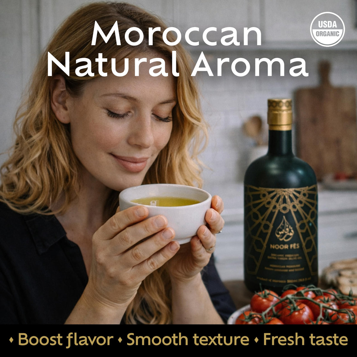 NOOR FÈS 20+ Awards EVOO – Organic Moroccan Picholine, Cold-Pressed 17oz