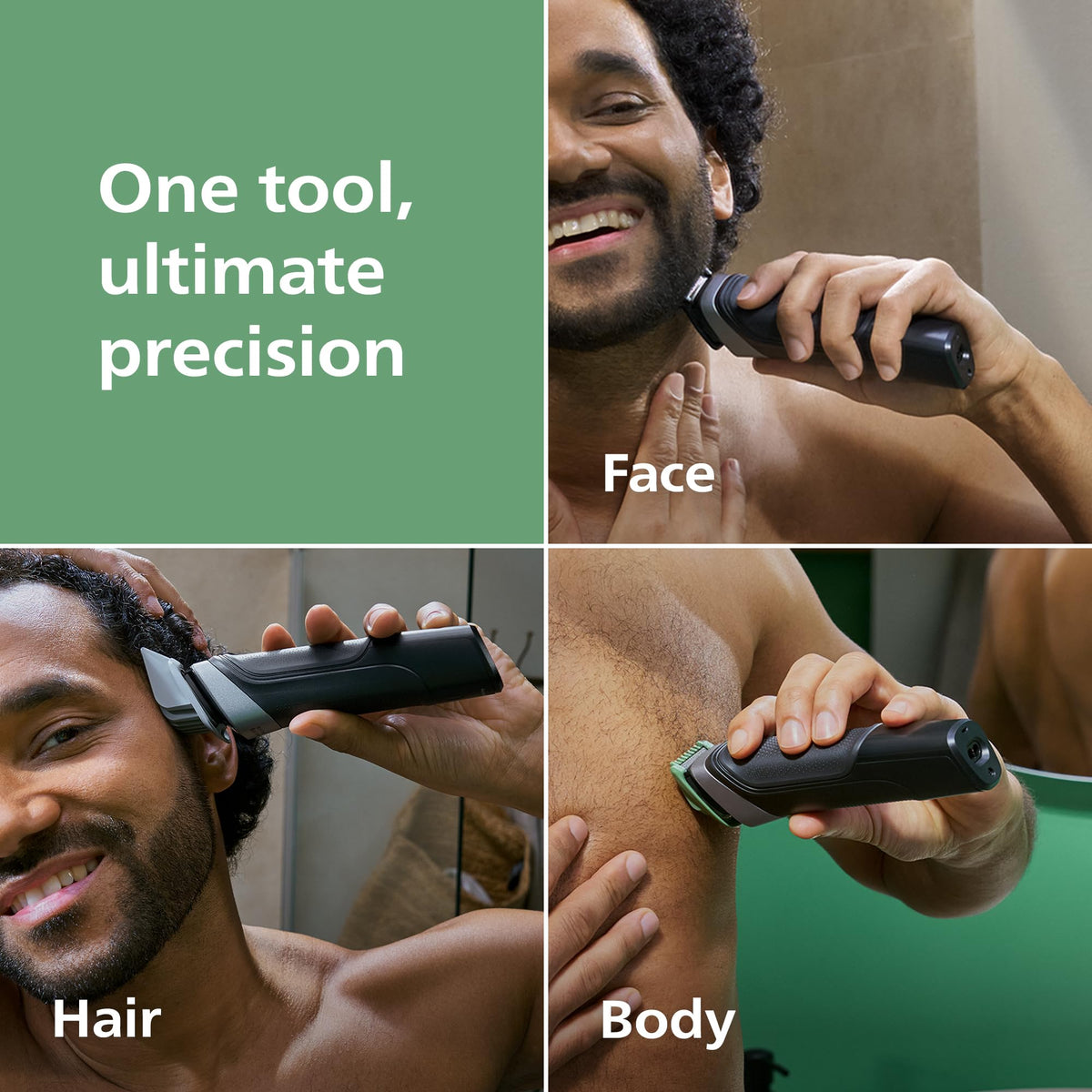 Norelco Philips All-in-One 5000 18-in-1 Trimmer, Face, Hair & Body, Black