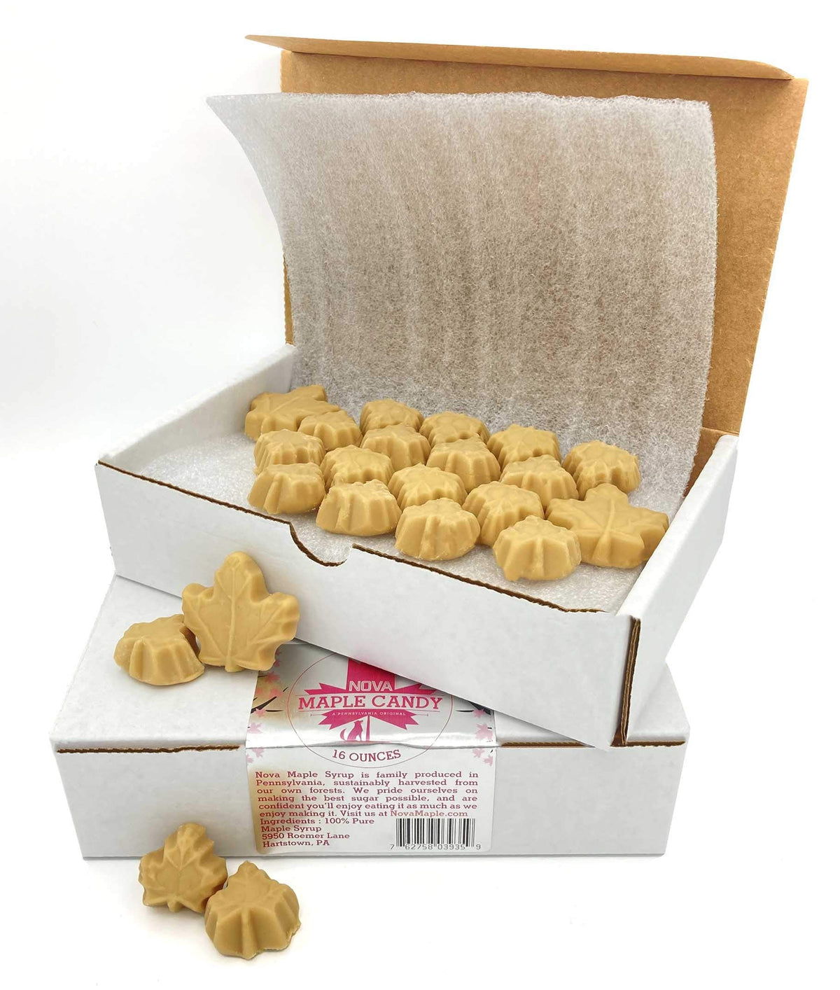 Nova Maple Candy – Pure Maple Syrup Sugar Leaf Candy (16 oz) | Nova Maple Syrup