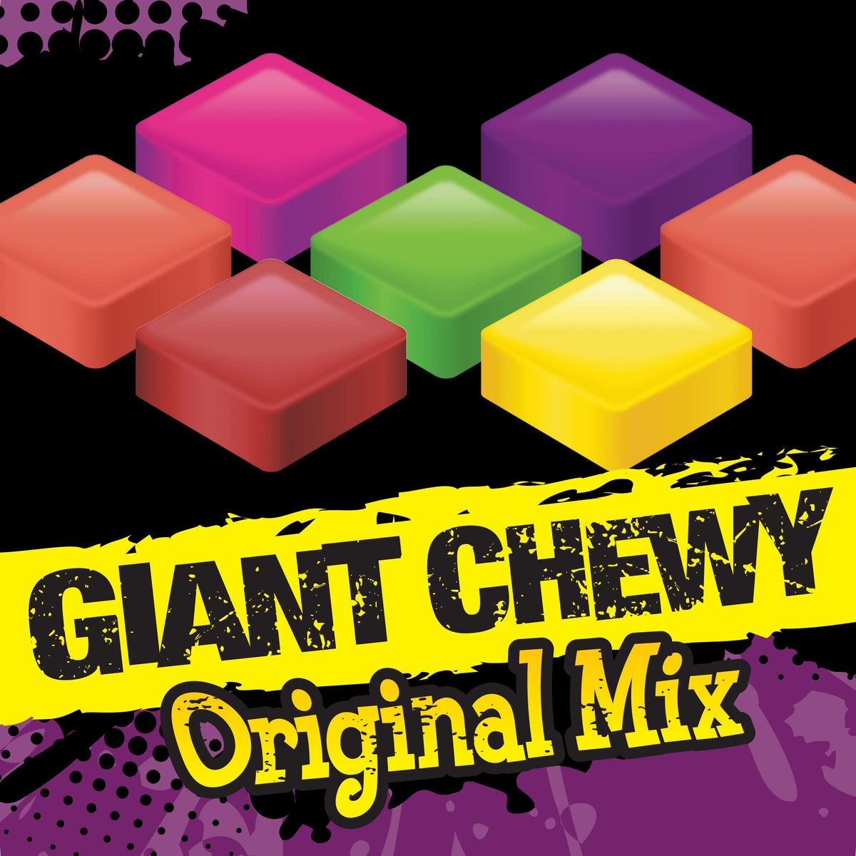 Now and Later Giant Chewy Original Mix Candy – 38 oz Tub | Mixed Fruit Chews