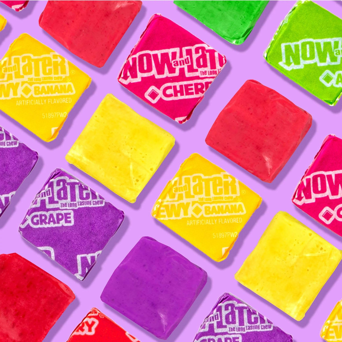Now and Later Original Mix – Mixed Fruit Chews in 60 oz Jar | Individually Wrapped