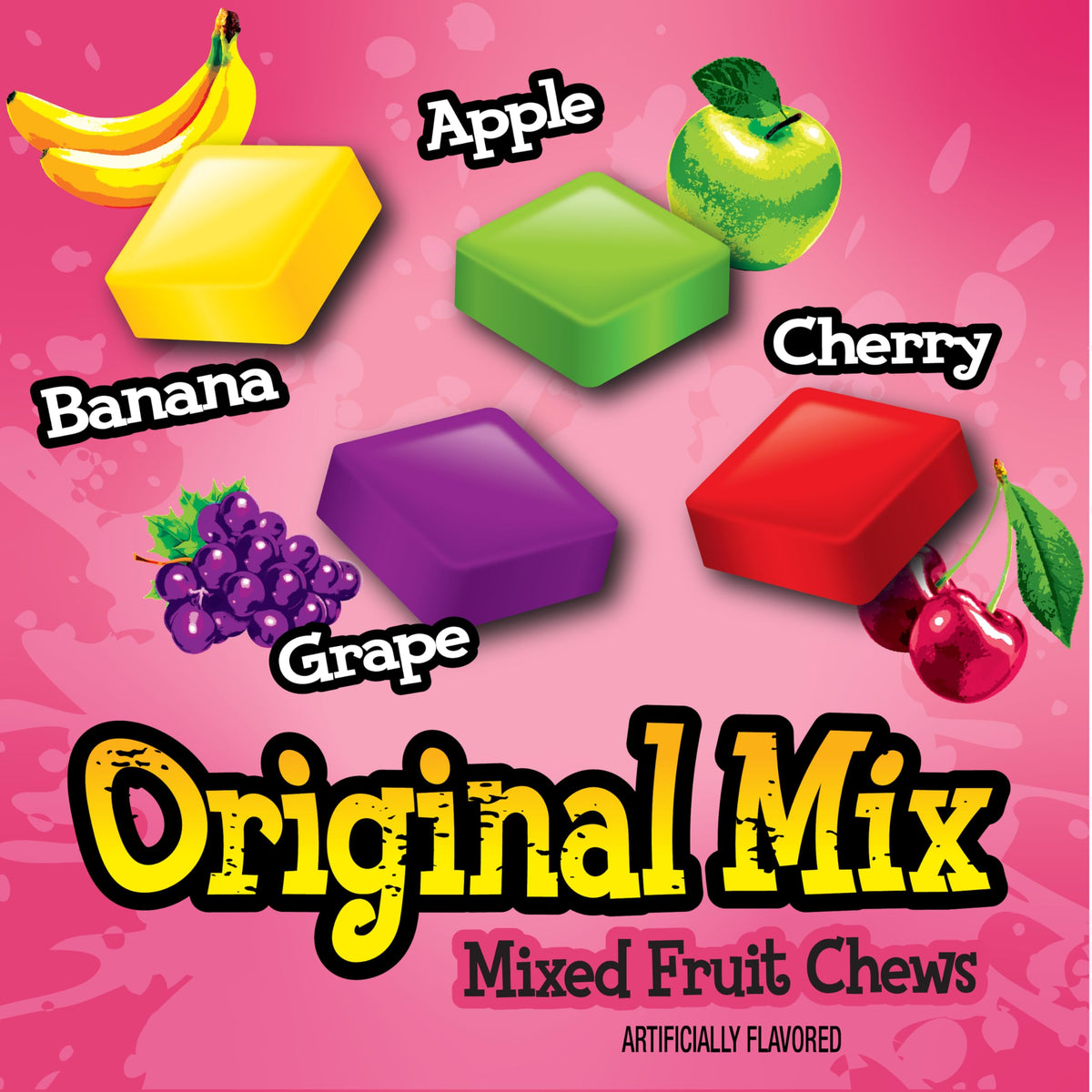 Now and Later Original Mix – Mixed Fruit Chews in 60 oz Jar | Individually Wrapped
