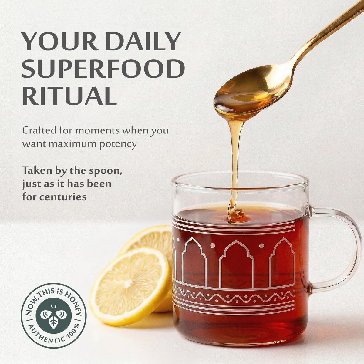 Now This Is Honey: Raw Yemeni Sidr Honey AA+ Grade | 10oz Glass Jar