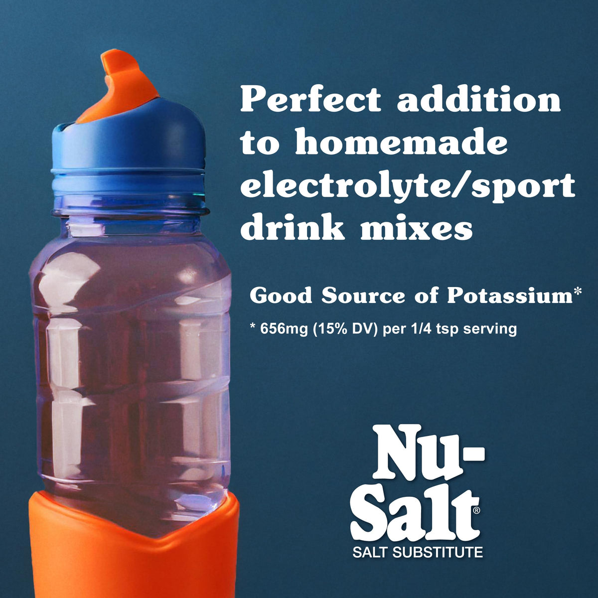 Nu-Salt Sodium-Free Salt Substitute with Potassium Chloride | Vegan, Kosher Parve, 3oz Shaker (Pack of 12) for Fries, Popcorn, Chips & Pretzels