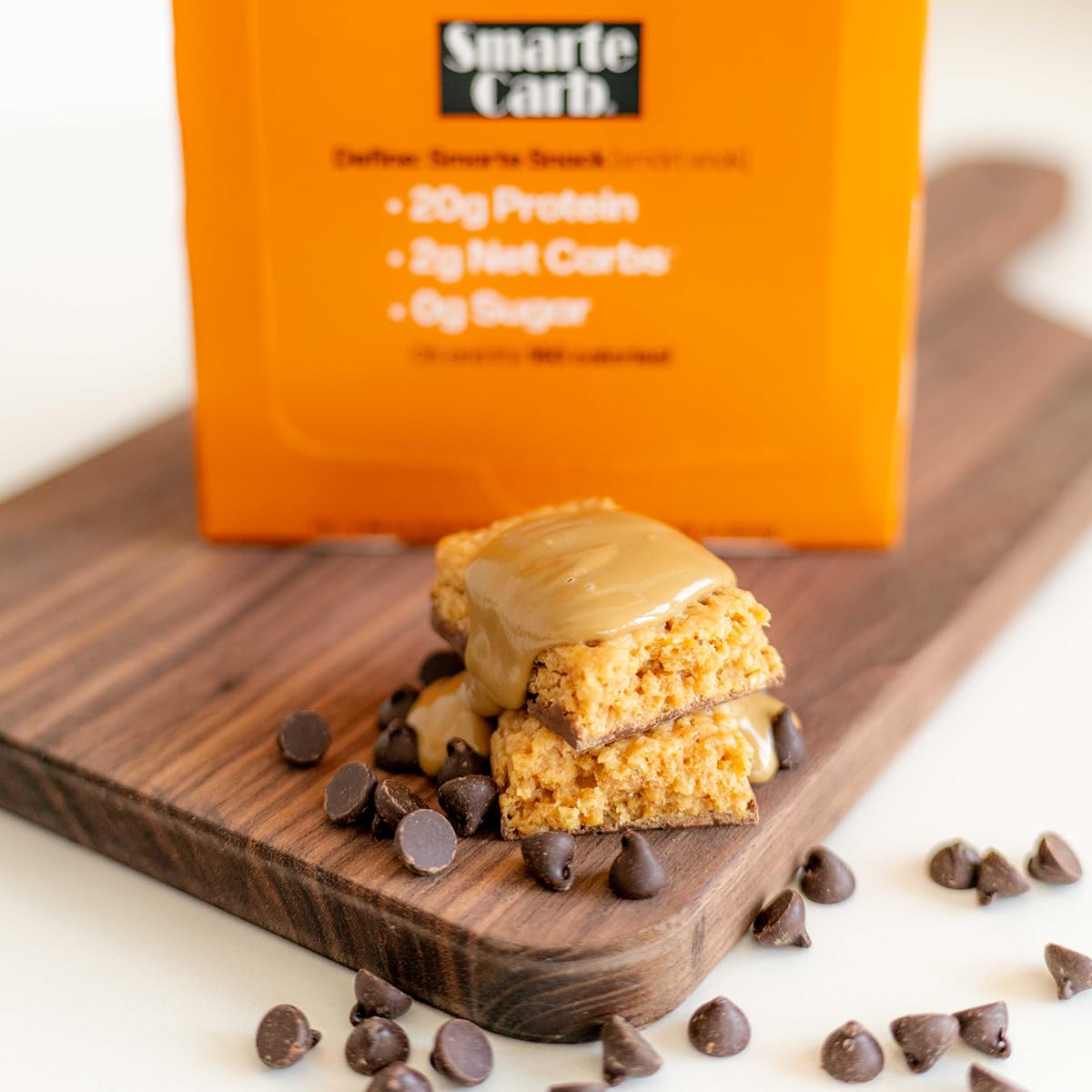 NuGo Smarte Carb Peanut Butter Crunch Bar — 20g Protein, 0g Sugar, 2g Net Carbs, 160 Calories | Brown Sugar Free