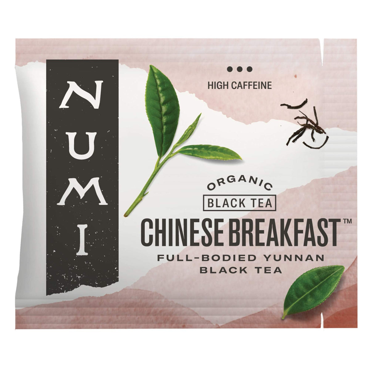 Numi Organic Chinese Breakfast Tea — 100 Black Tea Bags | Full-Bodied Yunnan Black Tea, Malty & Floral | Caffeinated