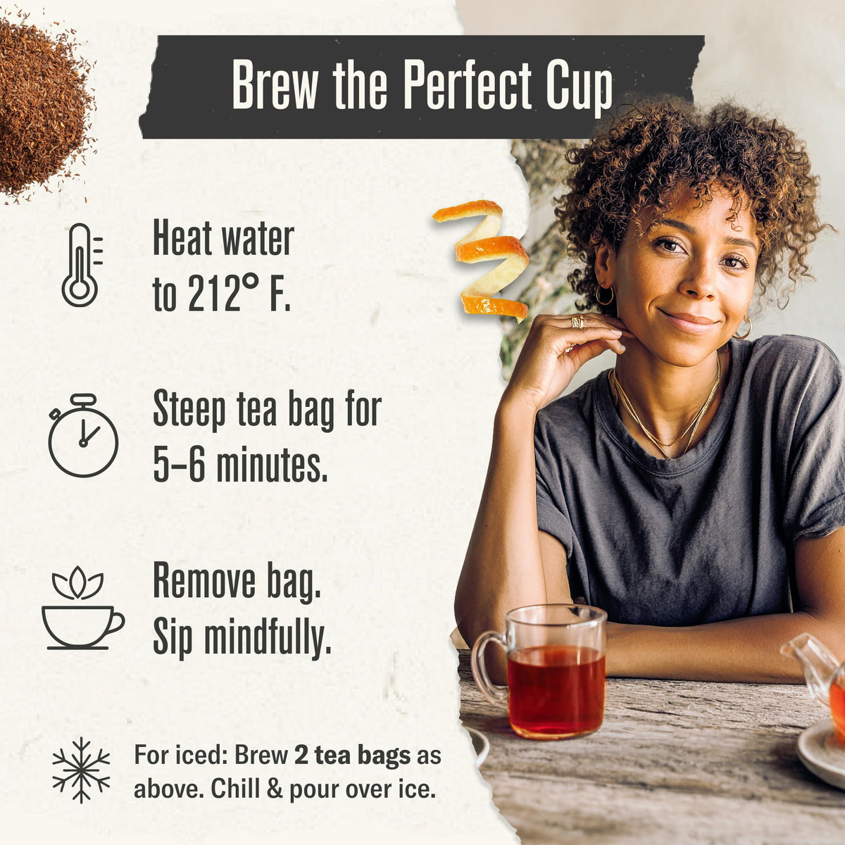 Numi Organic Rooibos Tea — Caffeine Free, 54 Microplastic Free Bags