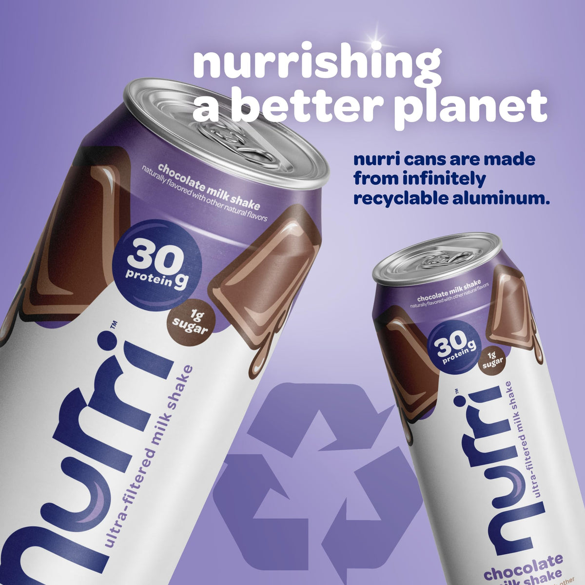 Nurri Chocolate Protein Shake — 30g Ultra-Filtered, Lactose-Free, 150 Calories, 11 fl oz Can
