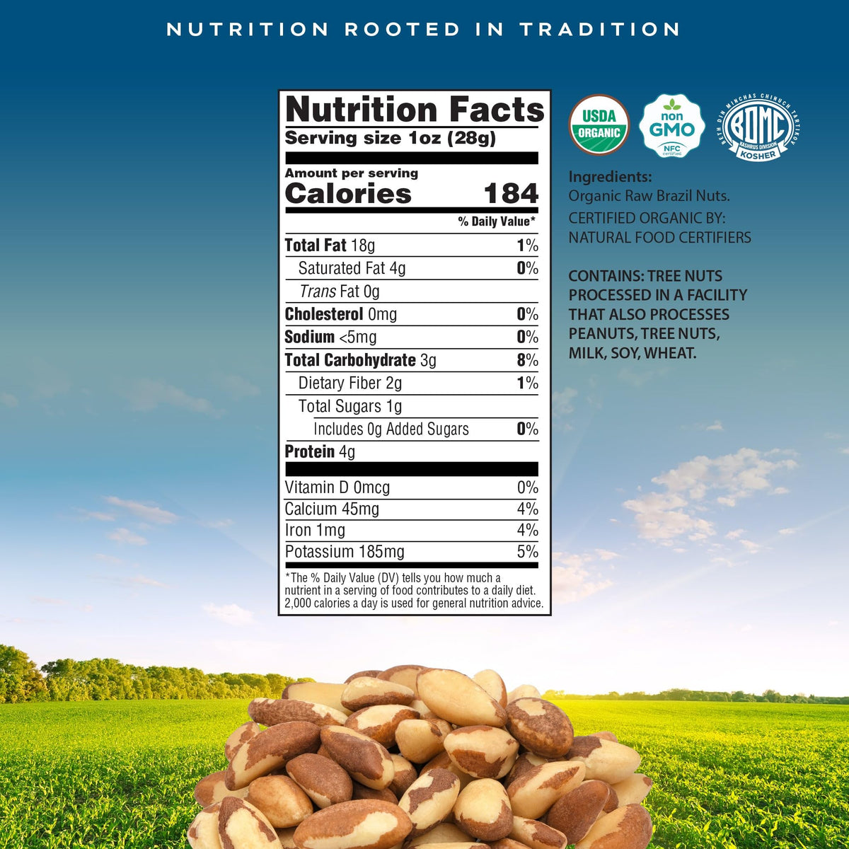 Crop by Pop Organic Raw Brazil Nuts (16 oz) – USDA Organic, Non-GMO, Resealable Bag | Nut Cravings