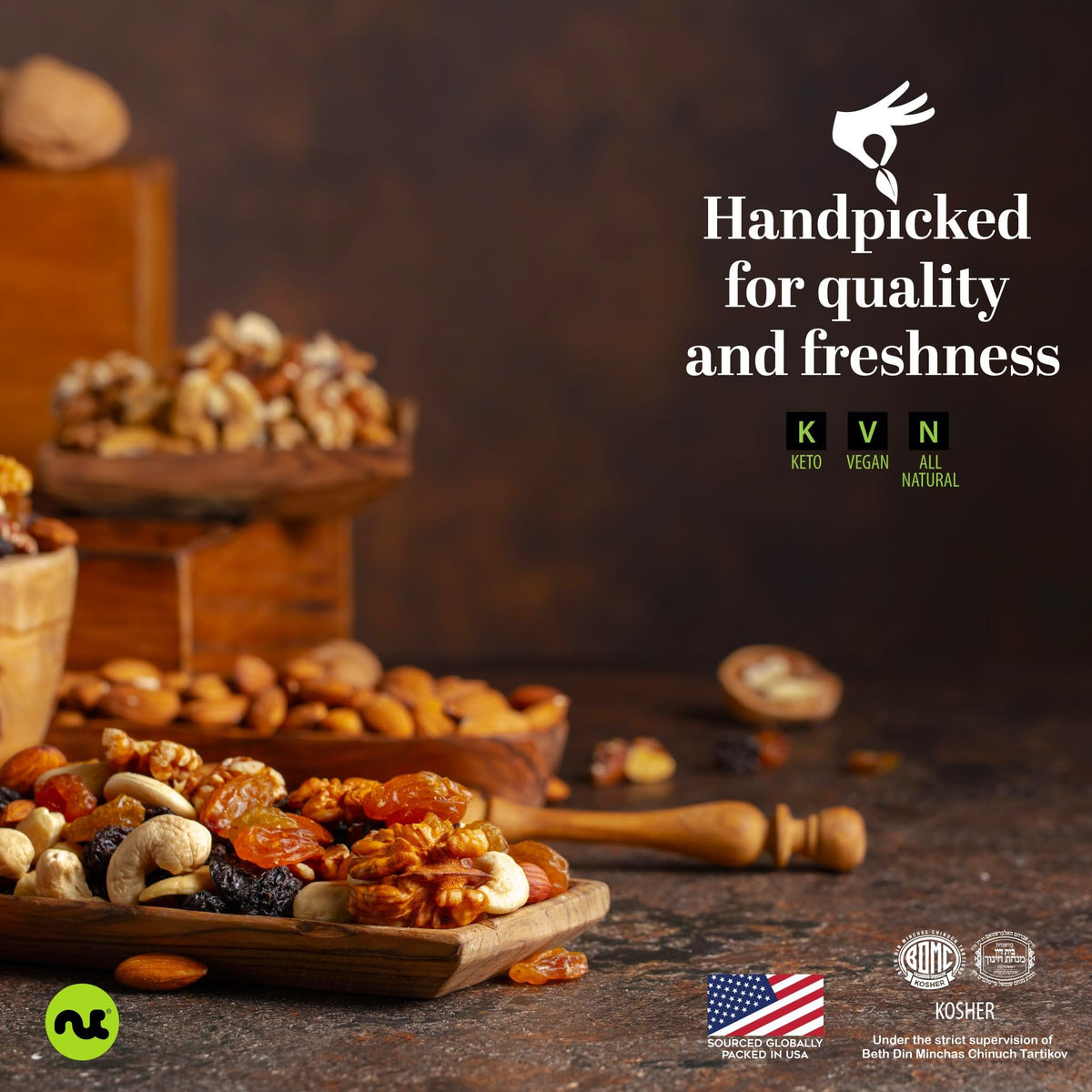 Nut Cravings Raw Hazelnuts Filberts with Skin, Unsalted & Shelled, 16 oz, Resealable Bag