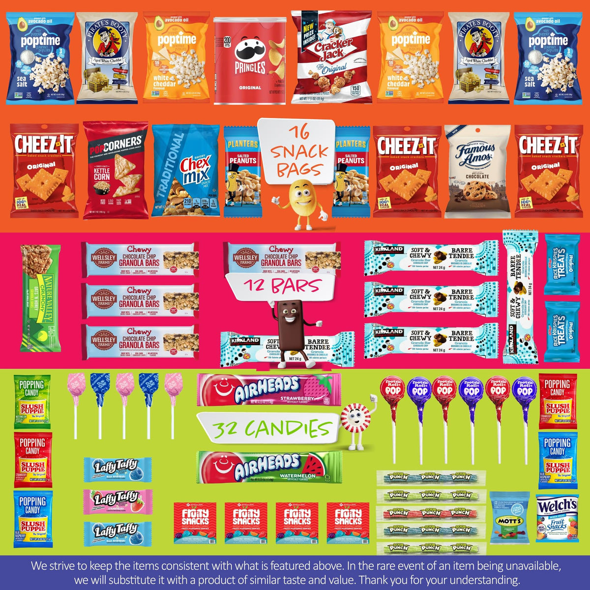 I AM Snacky Mother's Day Snack Box - 60 Count Variety Pack | Nut Cravings