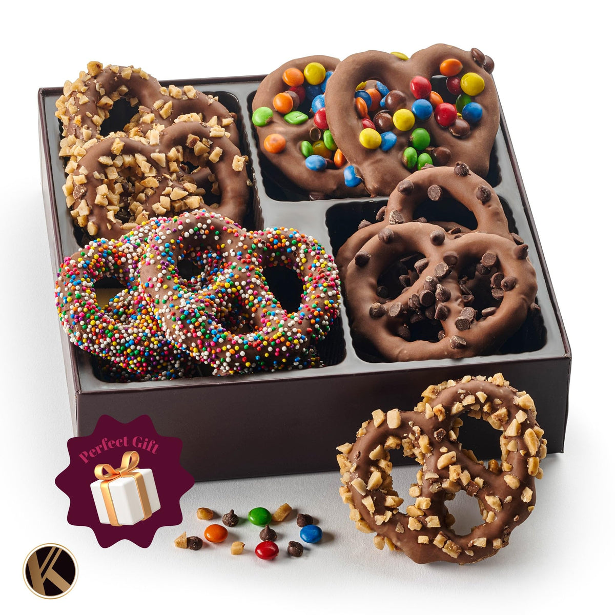 Nut Cravings KREMERY Creamy Chocolate Cravings – 12 Pretzels Gift Basket