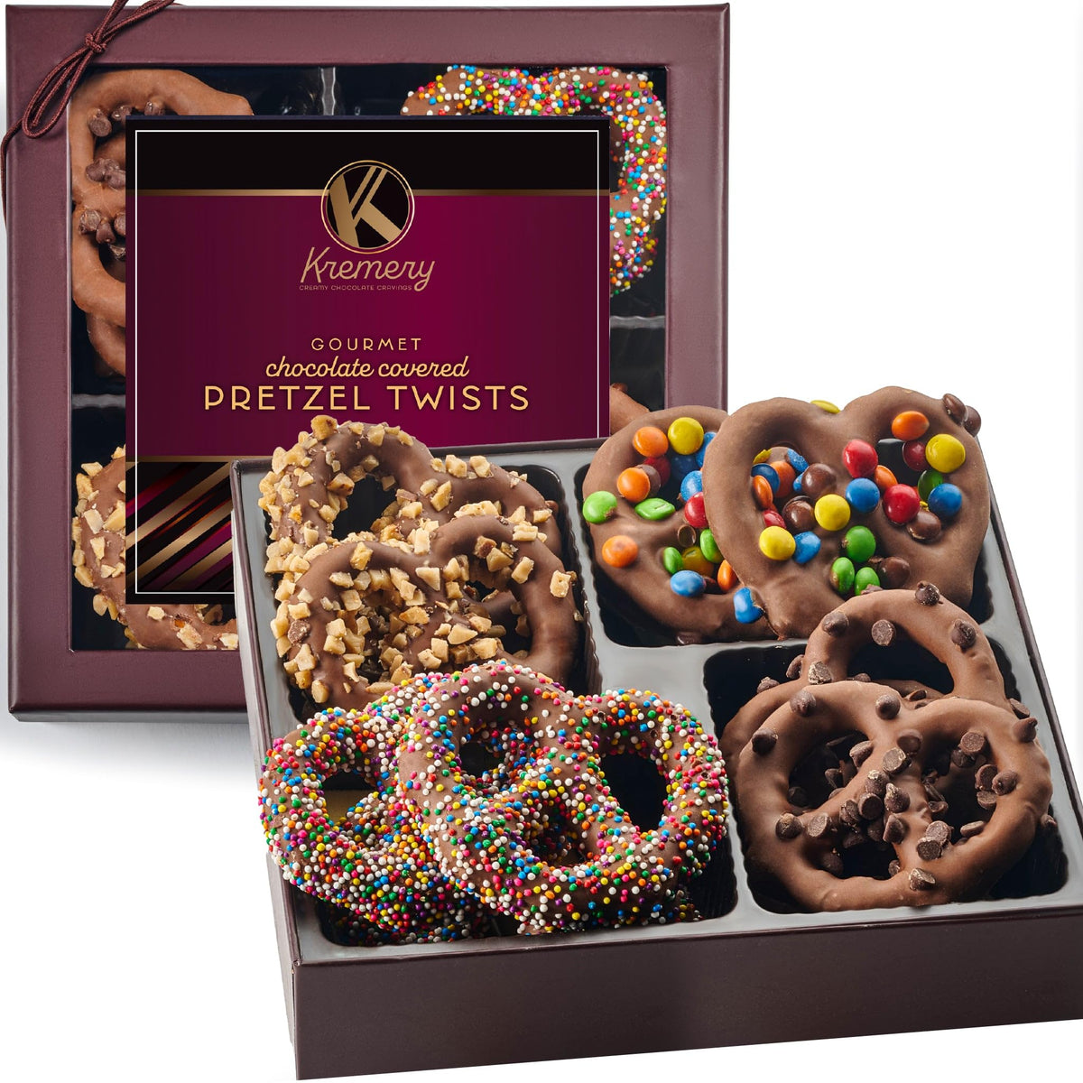 Nut Cravings KREMERY Creamy Chocolate Cravings – 12 Pretzels Gift Basket