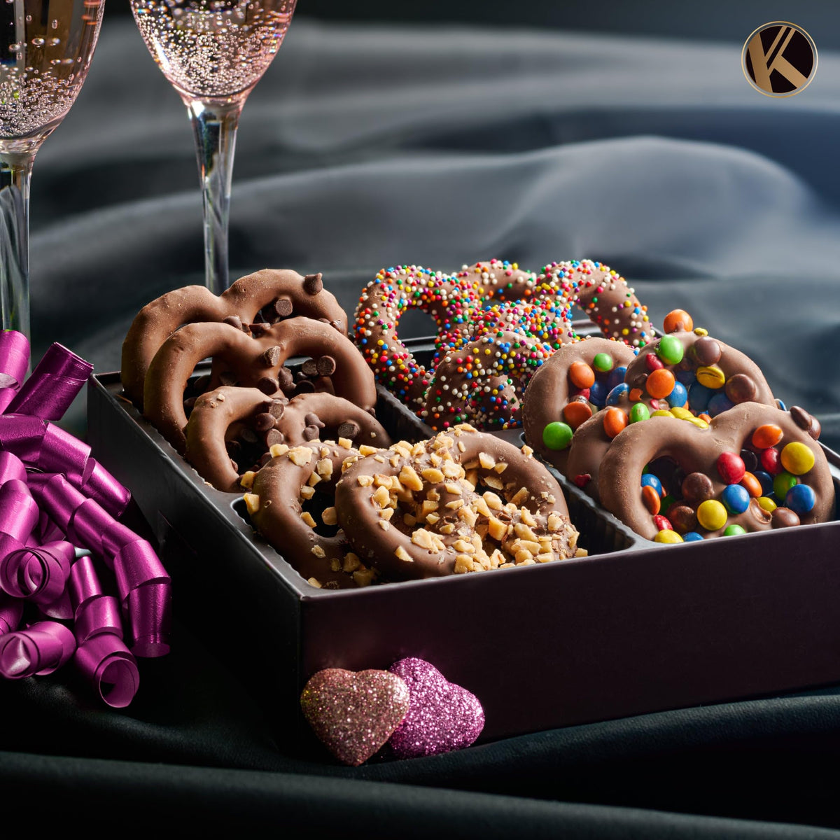 Nut Cravings KREMERY Creamy Chocolate Cravings – 12 Pretzels Gift Basket