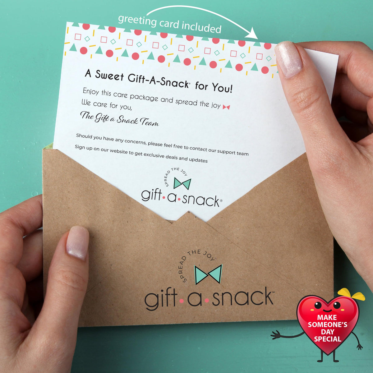 Nut Cravings Gift A Snack - Mothers Day Snack Box & Greeting Card (40 Count)