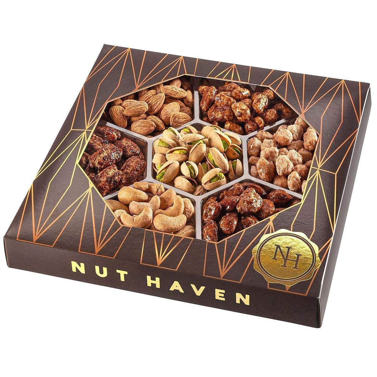 Nut Haven Mothers Day Nuts Gift Basket - Gourmet Mixed Nuts Gift Box