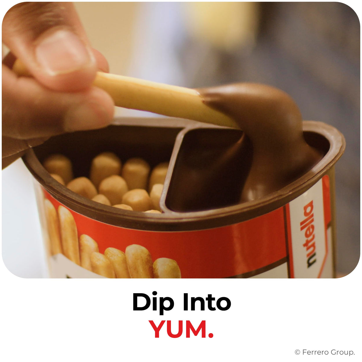 Nutella & GO! Chocolate Hazelnut Spread with Cocoa + Breadsticks – 24 Bulk Snack Packs