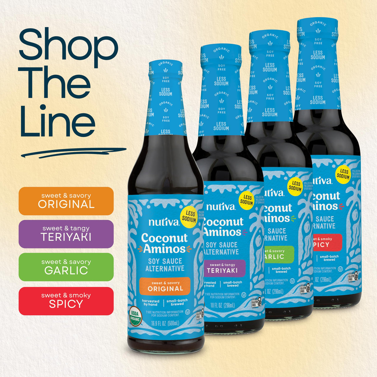 Nutiva Coconut Secret Coconut Aminos (4 Pack, 8 fl oz each)
