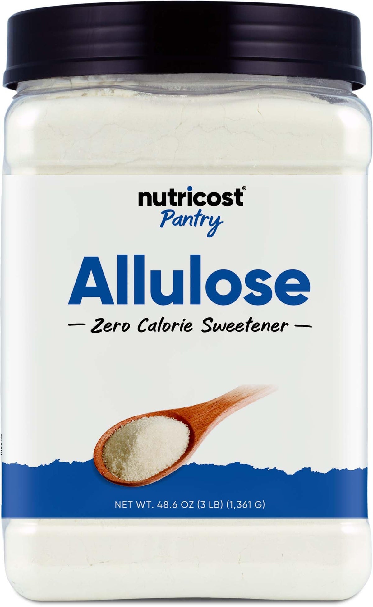 Nutricost Allulose Sweetener (3 LB) – 0 Calorie, Low Carb, Keto Friendly Sugar Substitute